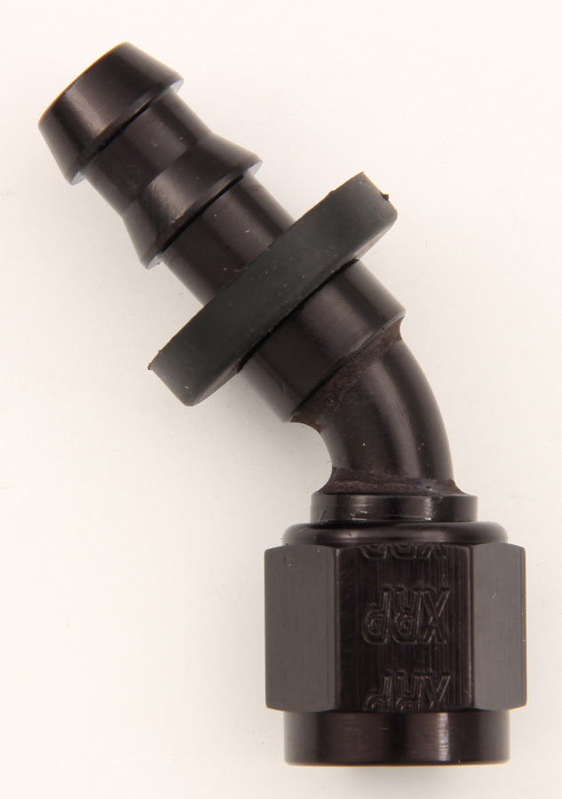 #12 45 Deg Push-On Hose End Black Online Sale