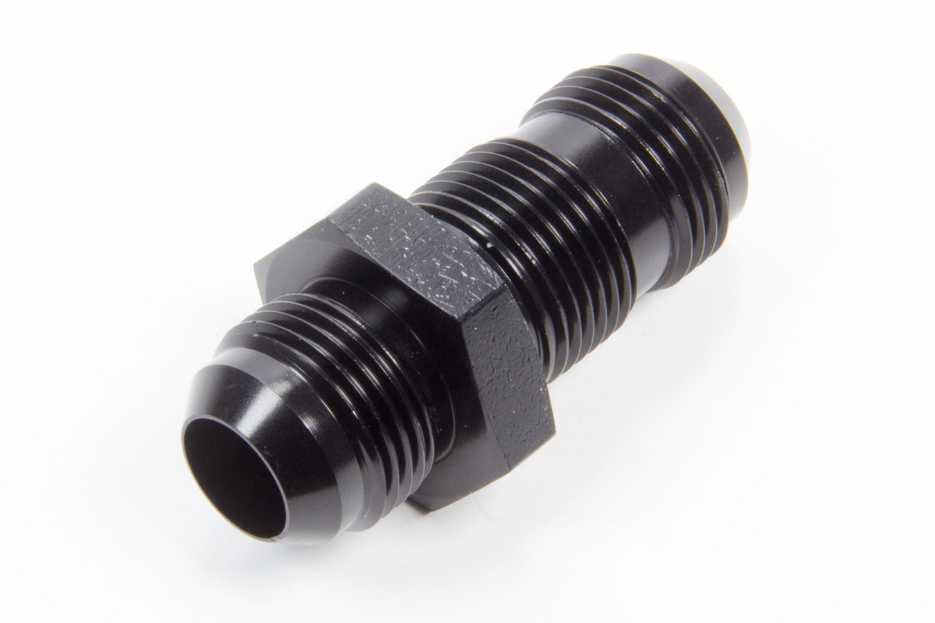 #12 Flare End Bulkhead Union Black Sale