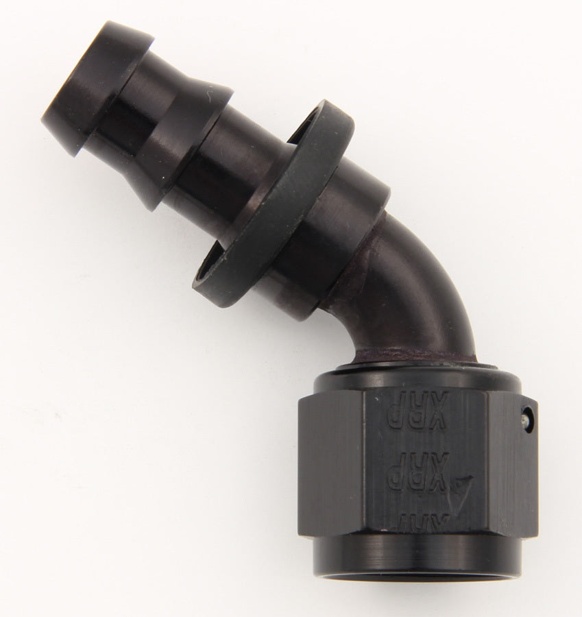 #6 60 Deg Push-On Hose End Black Fashion