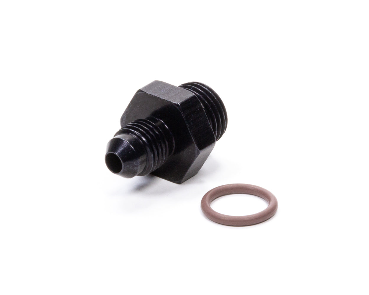 #4 x 9/16-18 (#6) Radius O-Ring Fitting Black Supply