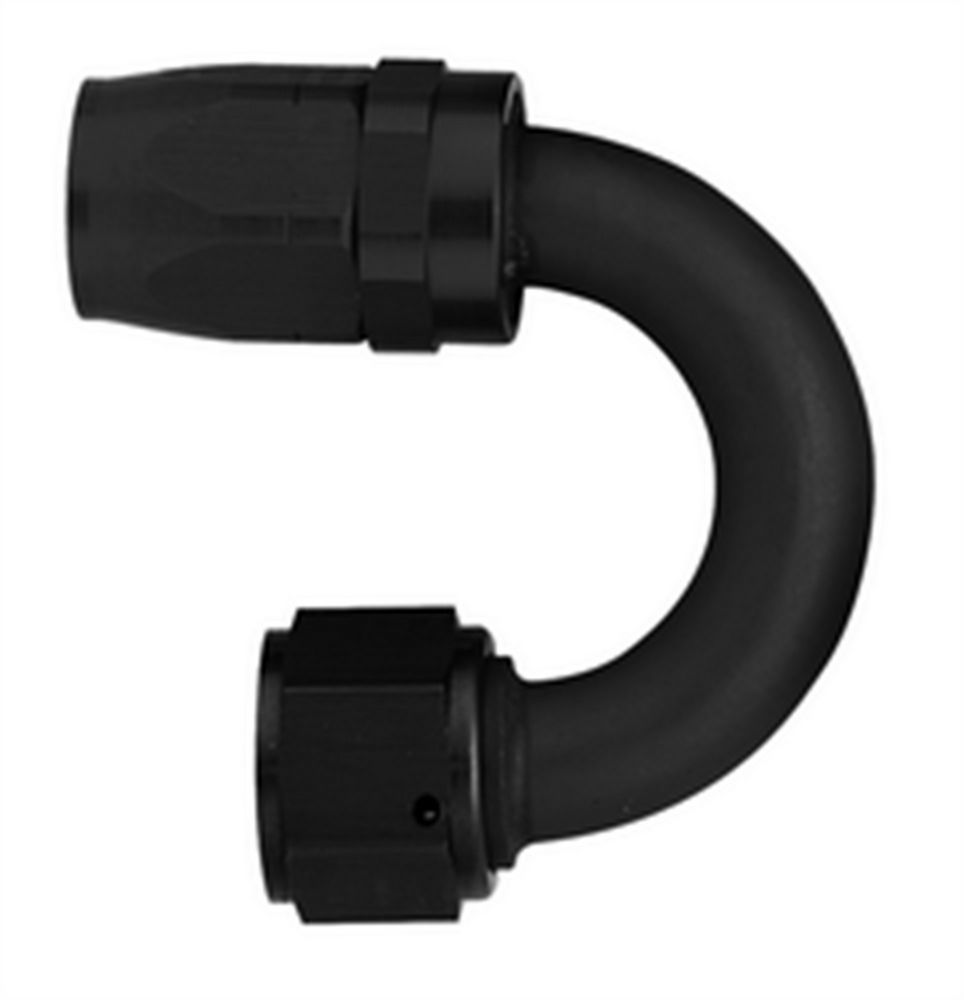 #8 180 Deg Hose End Black Hot on Sale