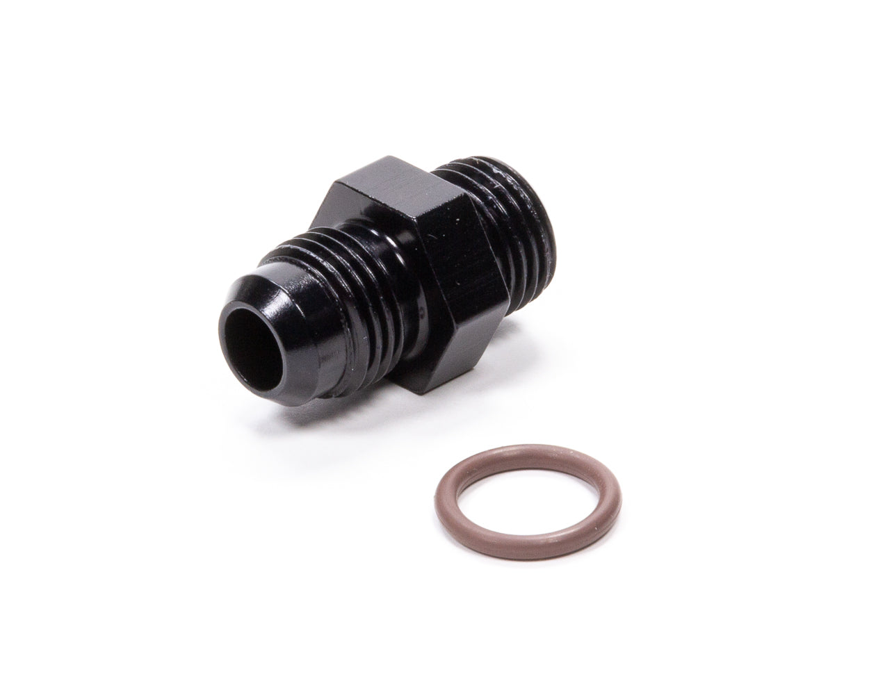 #6 x 9/16-18 (#6) Radius O-Ring Fitting Black Online Sale