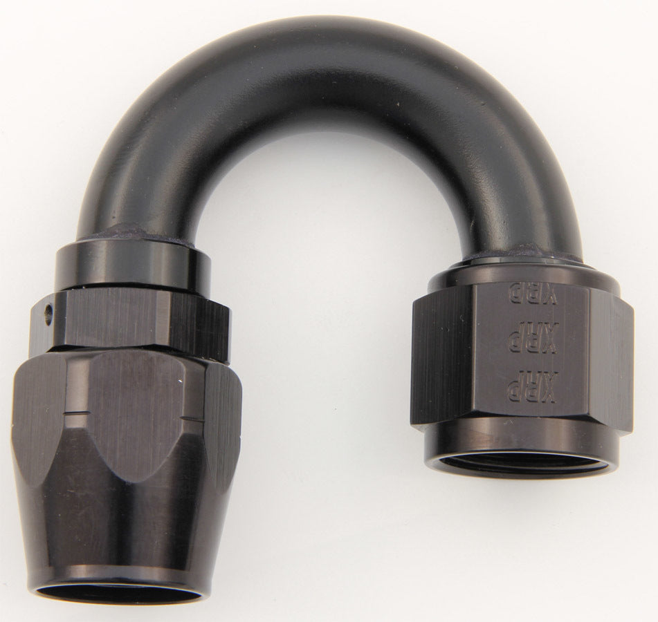 #6 180 Deg Dbl Swivel Hose End Black Hot on Sale