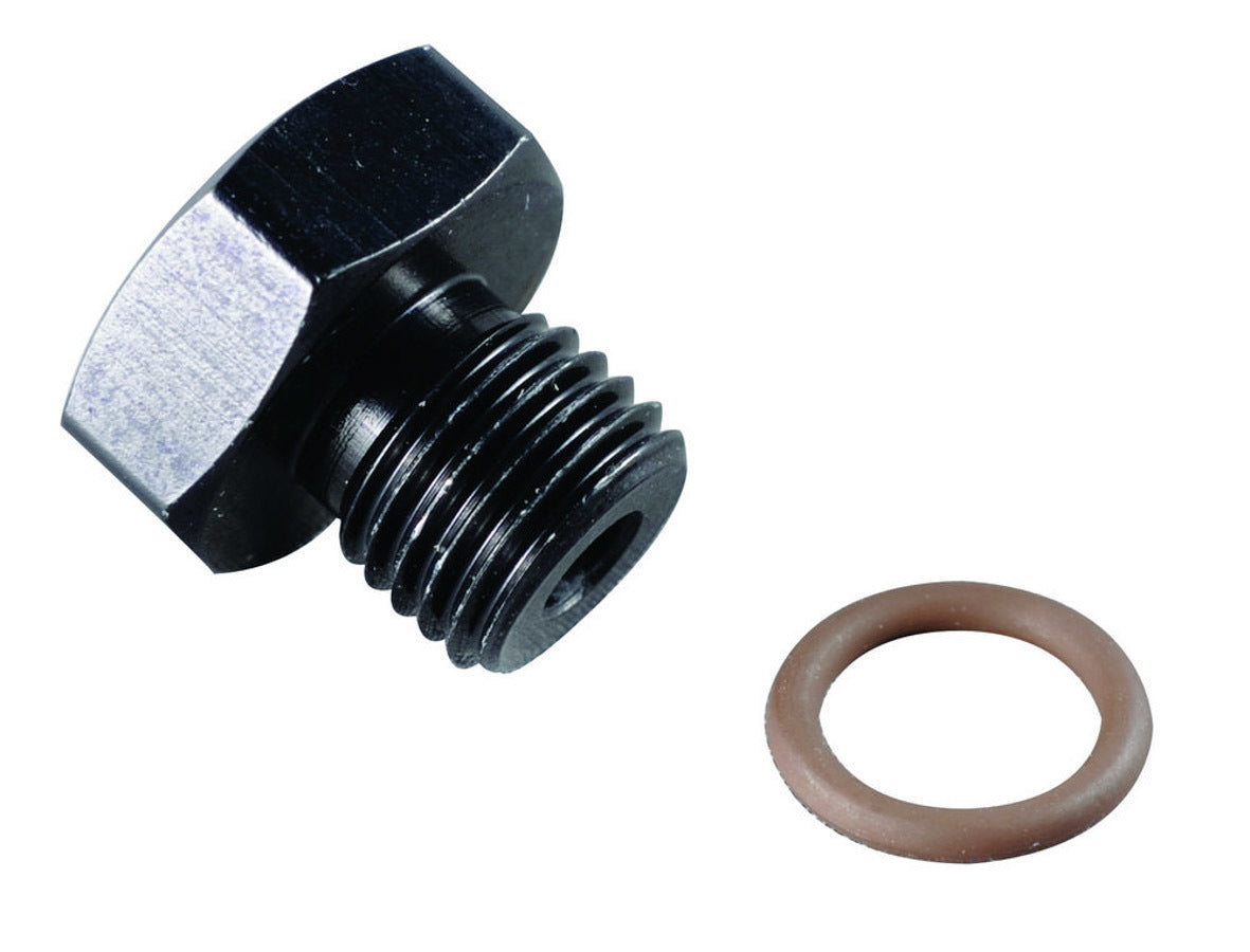 #4 Port Plug 7/16-20 Black Online now