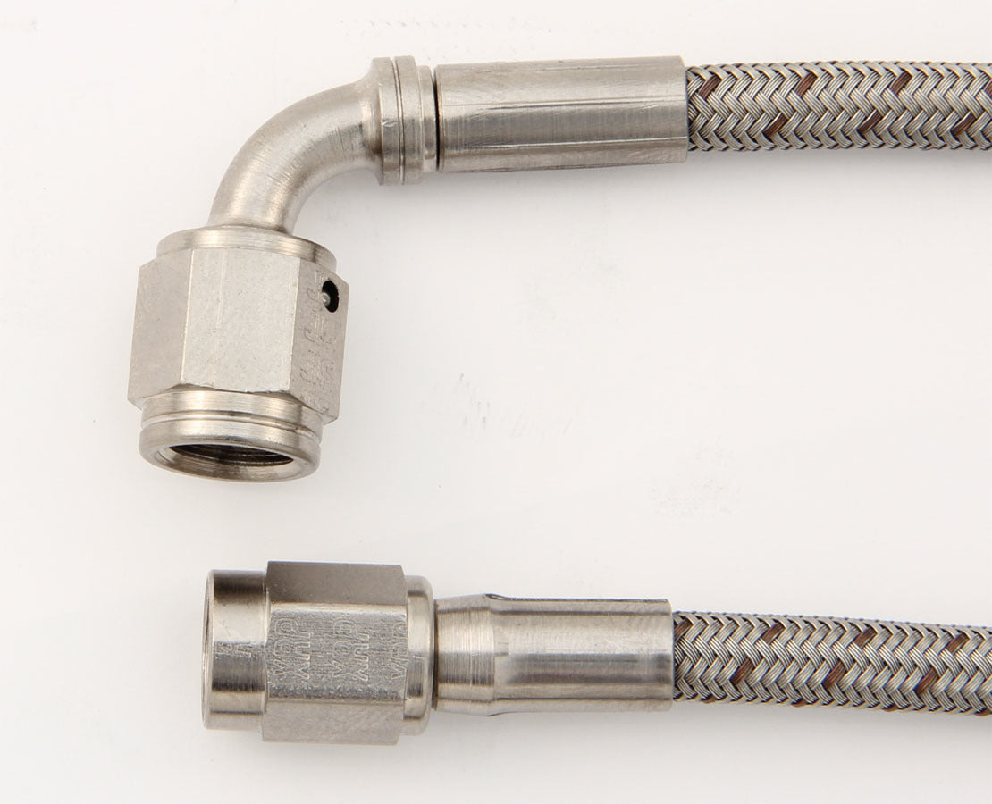 #3 90 Deg to #3 Str 24in Brake Hose Online Hot Sale