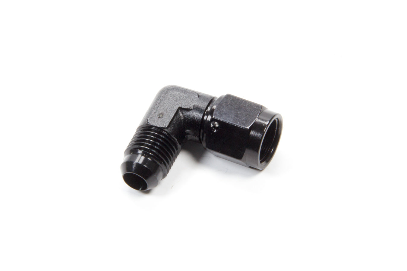 #6 Female Swivel to Male 90 Degree Fitting Black on Sale