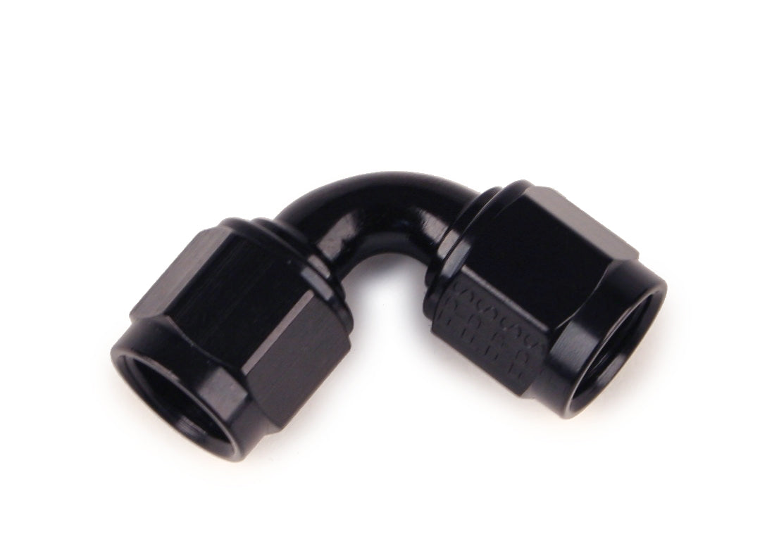 #8 90-Degree Female Couple Fitting Black Hot on Sale