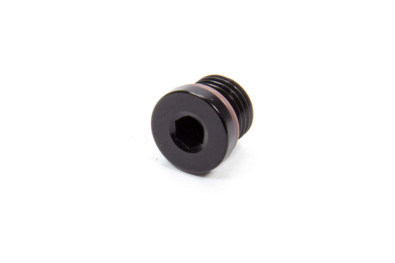 -4 ORB Internal Hex Port Plug – Aluminum – Black Supply