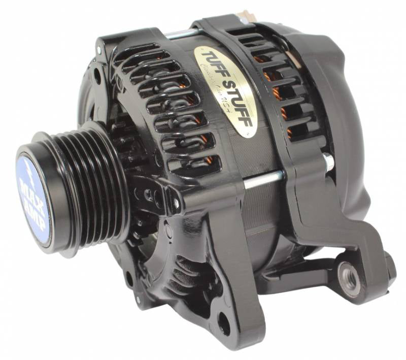 11-   Mustang Alternator 250 Amp 6 Groove Black Fashion