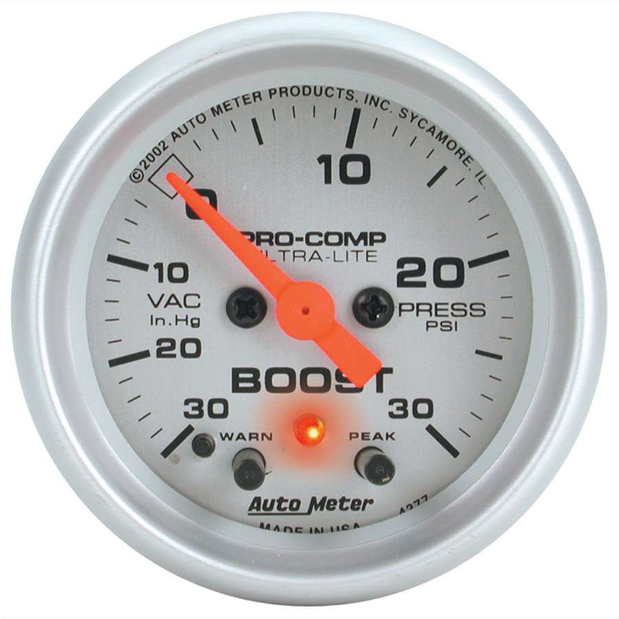 2-1/16in U/L Boost/Vac. Gauge 30in/30psi Online Hot Sale
