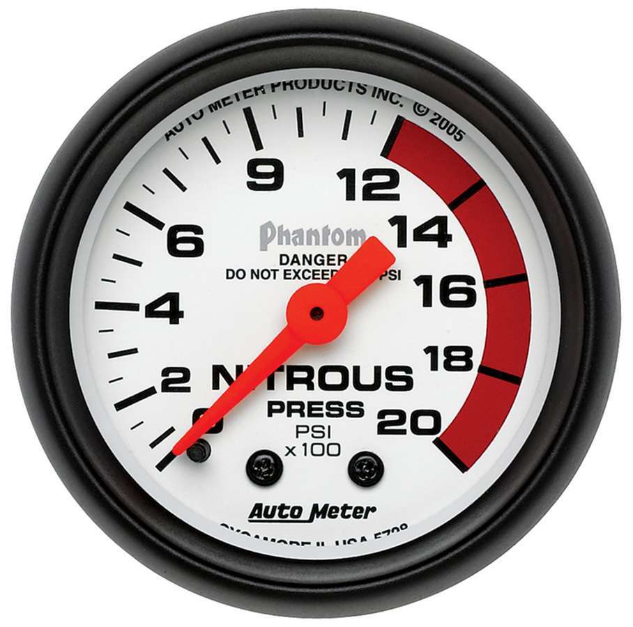 2-1/16in Phantom Nitrous Pressure Gauge Sale