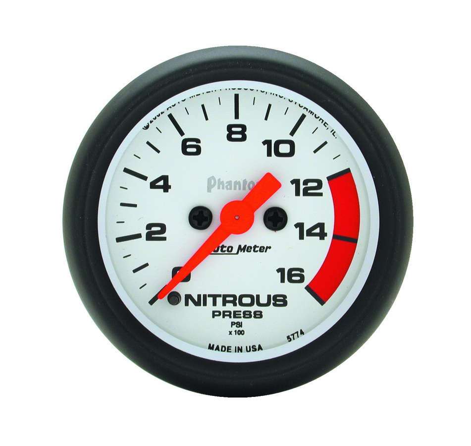 2-1/16in Phantom Nitrous Press. Gauge 0-1600psi Online