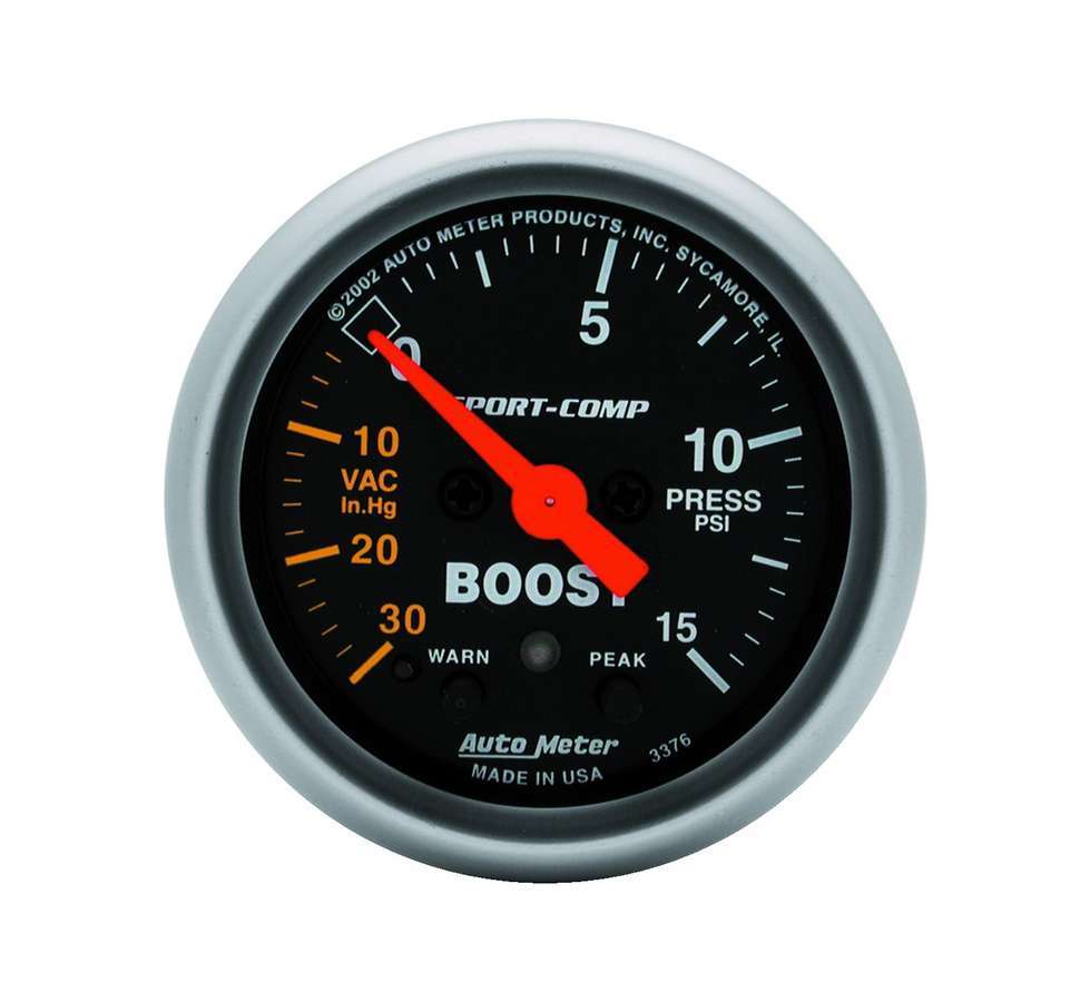2-1/16in S/C Boost/Vac. Gauge 30in/15psi on Sale