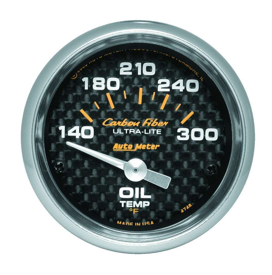 2-1/16in C/F Oil Temp. Gauge 140-300 Hot on Sale