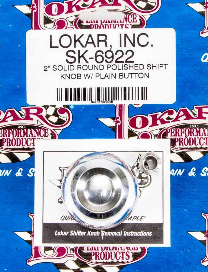 2in Shift Knob Solid Round Polished w/Button Online