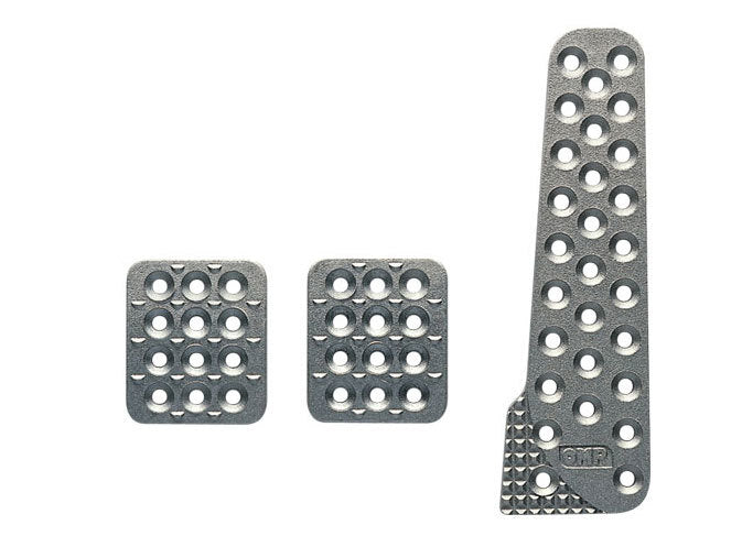 3 Pedal Set Sandblasted Aluminum w/ Long Gas Ped Hot on Sale