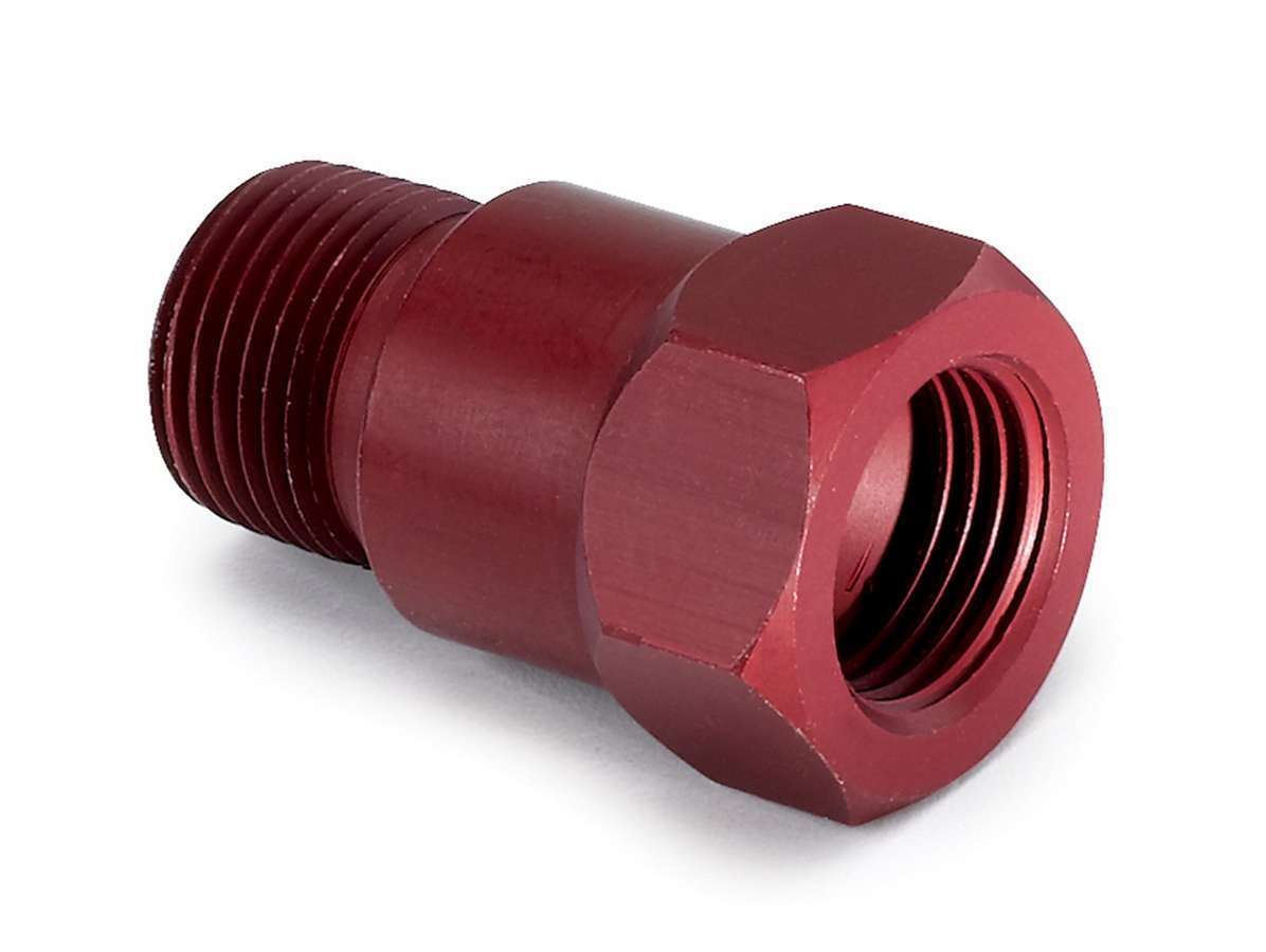 3/8in Npt Aluminum Temp. Adapter Fitting – Red Supply