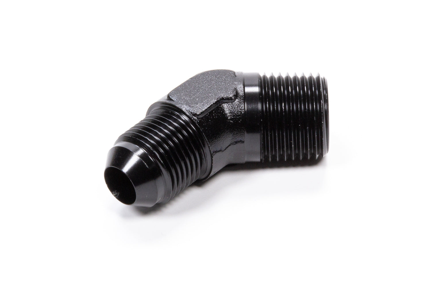 45 Deg Adapter Fitting #8 x 1/2 MPT Black Hot on Sale