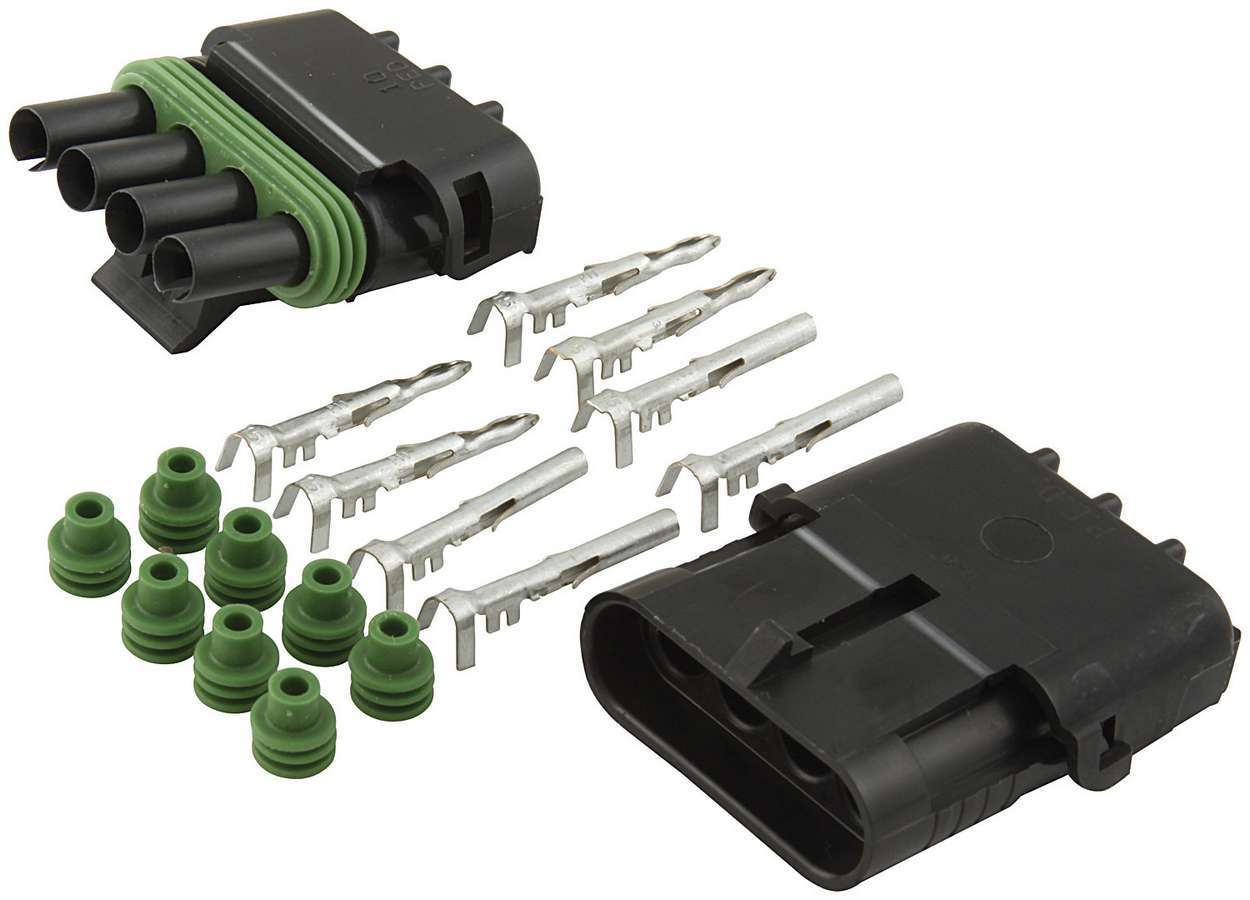 4-Wire Weather Pack Connector Kit Flat Online Hot Sale