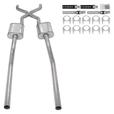 55-59 GM 2WD Truck 2.5in Crossmember Back Exhaust Online Hot Sale