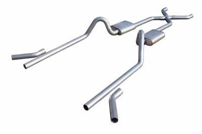 55-57 Chevy 2.5 Exhaust Pocket Kit w/X-Pipe Discount