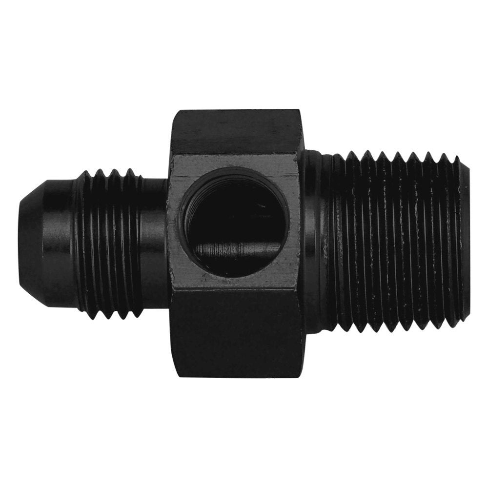 6an to 3/8npt Adapter Fitting w/1/8npt port Fashion