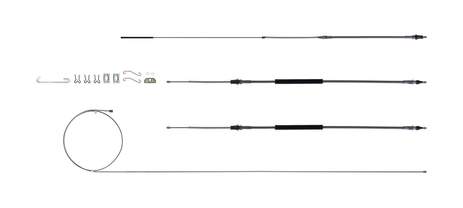 68-72 Chevelle Brake Cable Set w/Hardware Hot on Sale