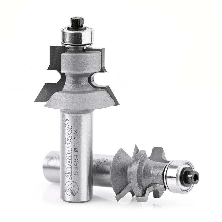 Amana 55454 2-Piece Carbide Tipped Flooring Router Bit Set Online now