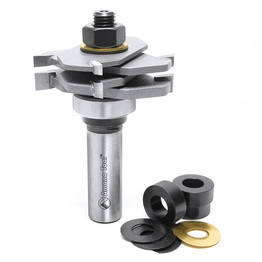 Amana 53600 Quadraset Adjustable Slotting Cutter Router Bit Set Online Hot Sale