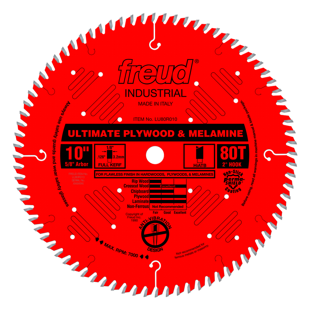 Freud LU80R010 10″ Coated Precision Crosscut Saw Blade Supply