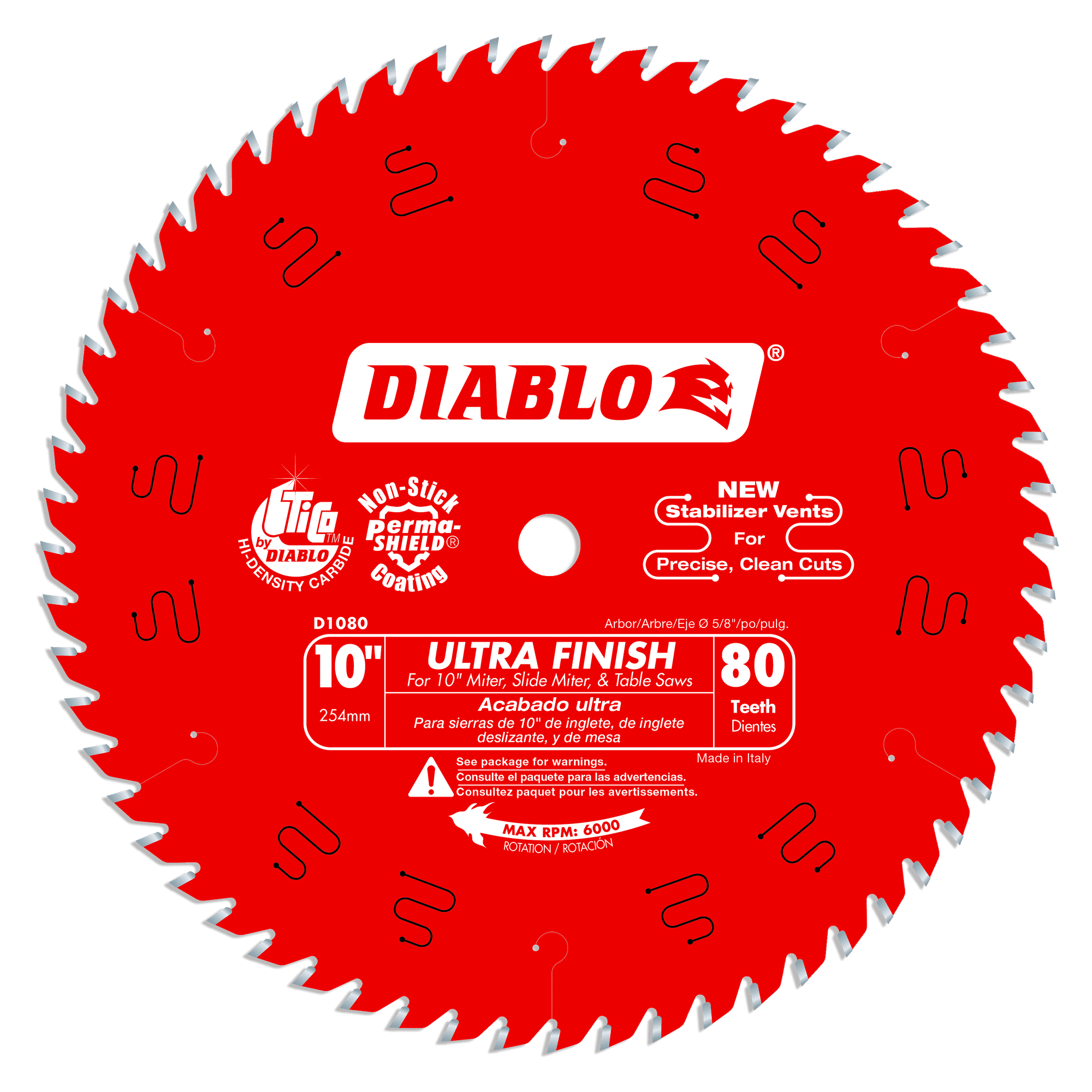 Diablo D1080X 10″ x 80-Tooth Ultra Finish Saw Blade Online Hot Sale