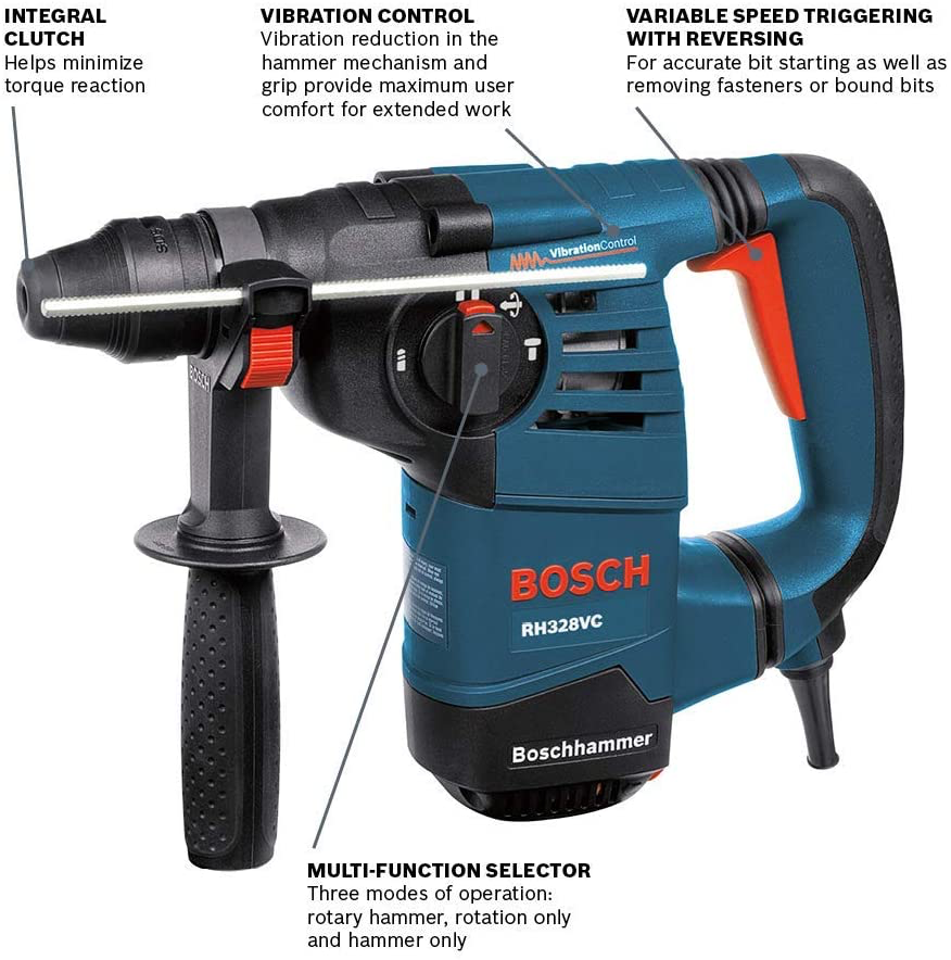Bosch RH328VC 1-1/8″ SDS-Plus Rotary Hammer on Sale