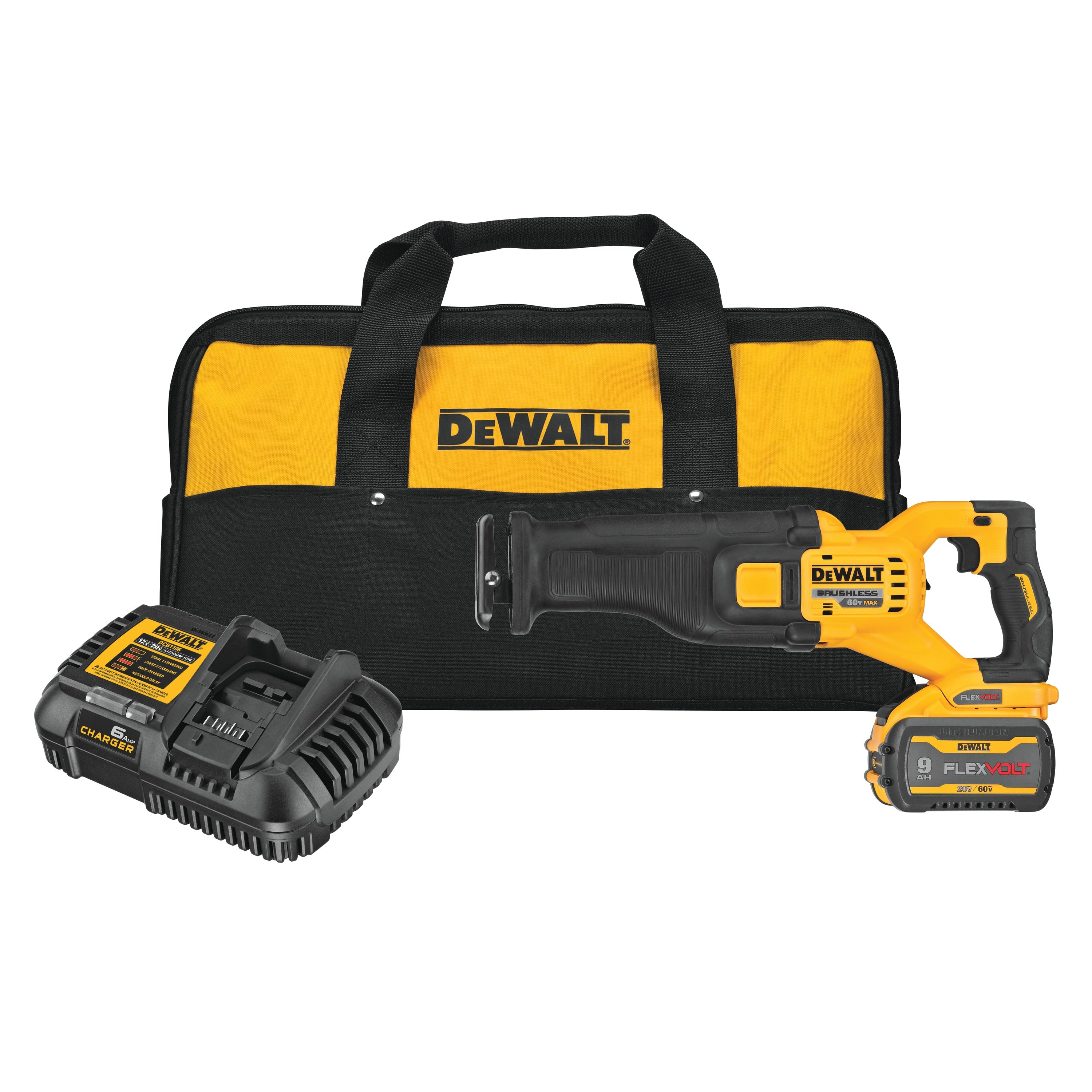 DeWalt DCS389X1 Flexvolt 60V MAX Brushless Cordless Reciprocating Saw Kit Sale