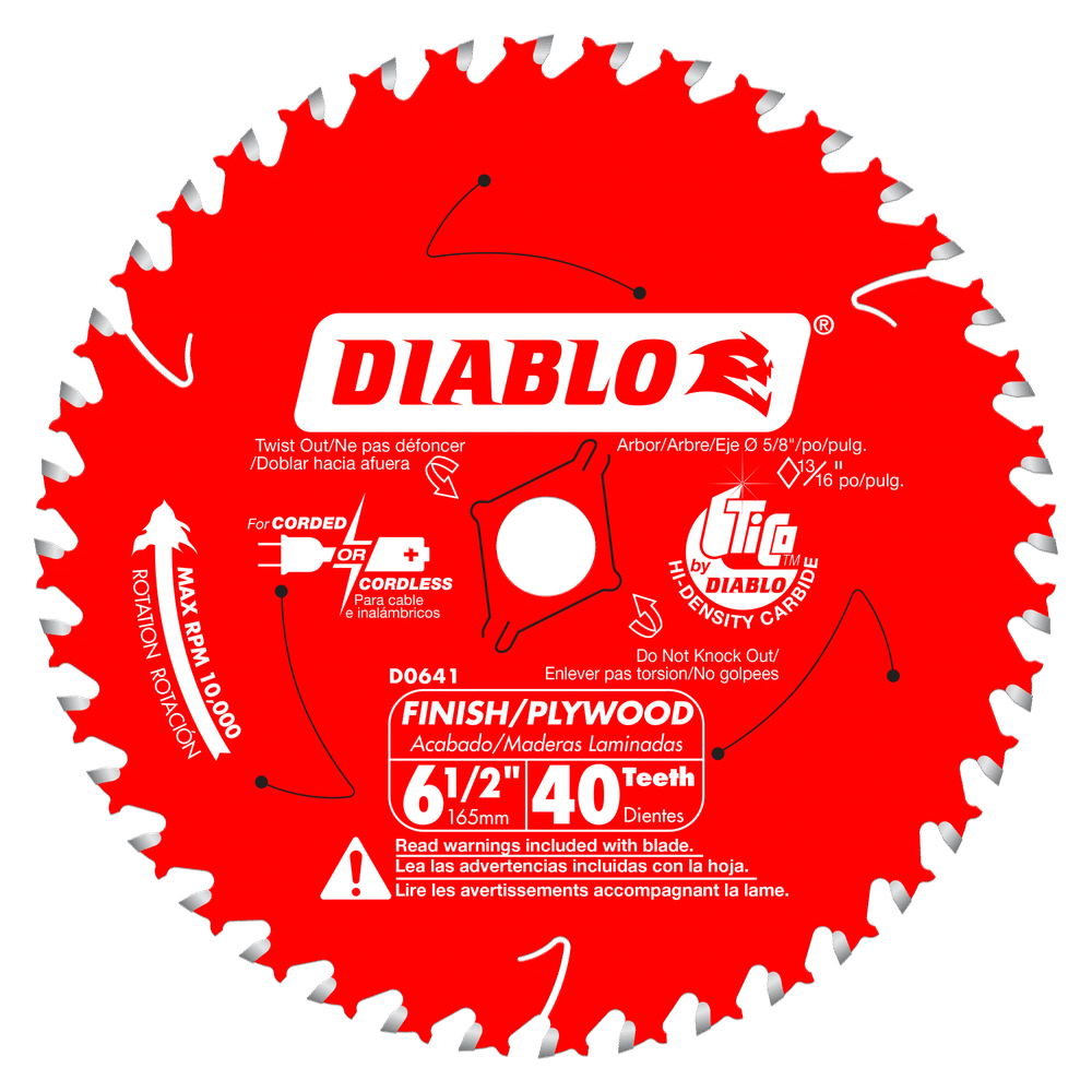Diablo D0641X 6-1/2″ x 40 Tooth Finish Saw Blade Discount