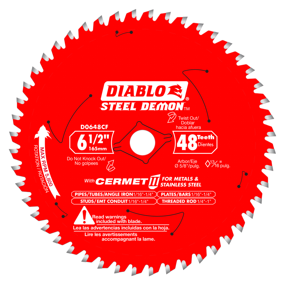 Diablo D0648CF 6-1/2″ x 48 Tooth Cermet II Saw Blade Discount