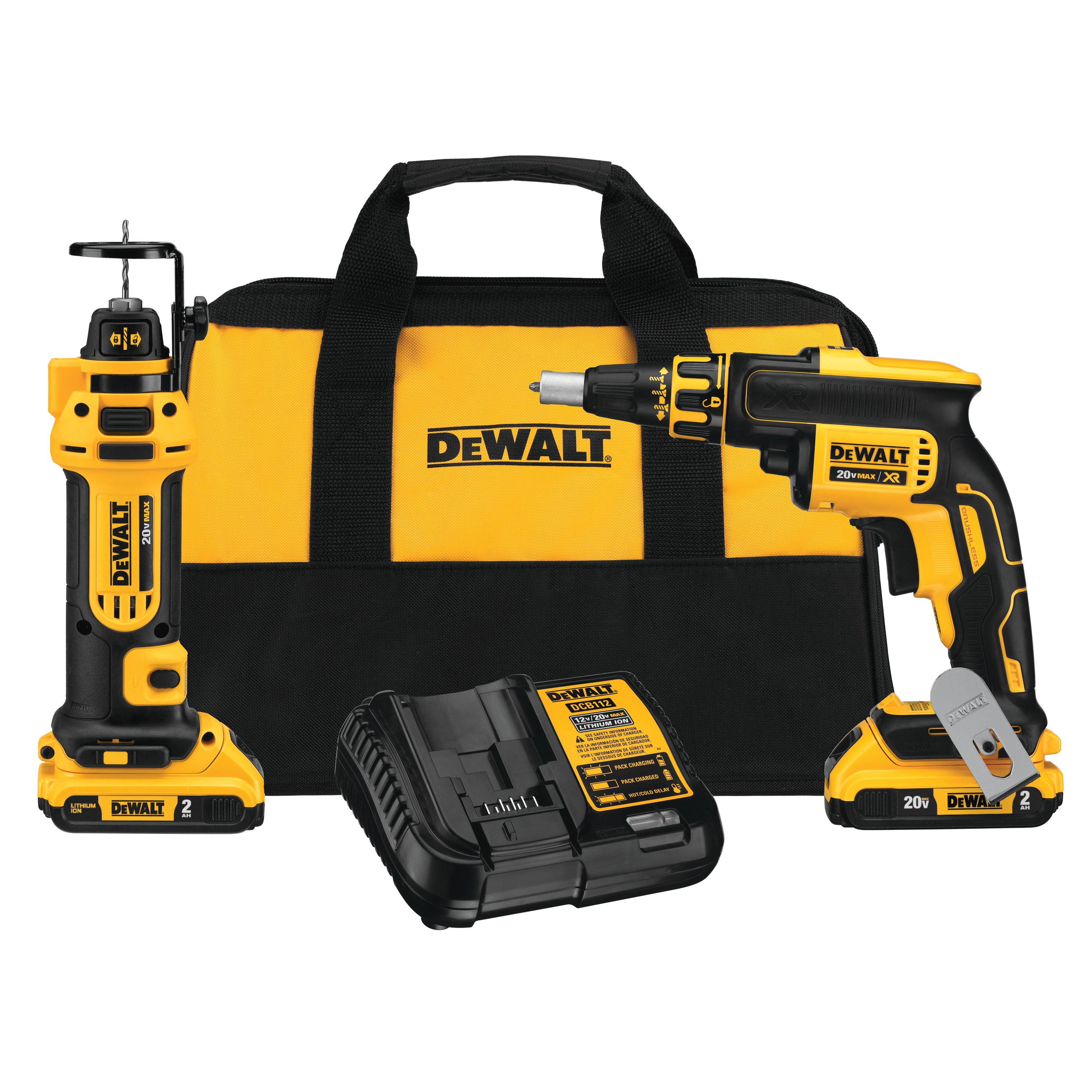 DeWalt DCK263D2 20V Max Li-Ion 2-Tool Compact Cordless Combo Kit Online now