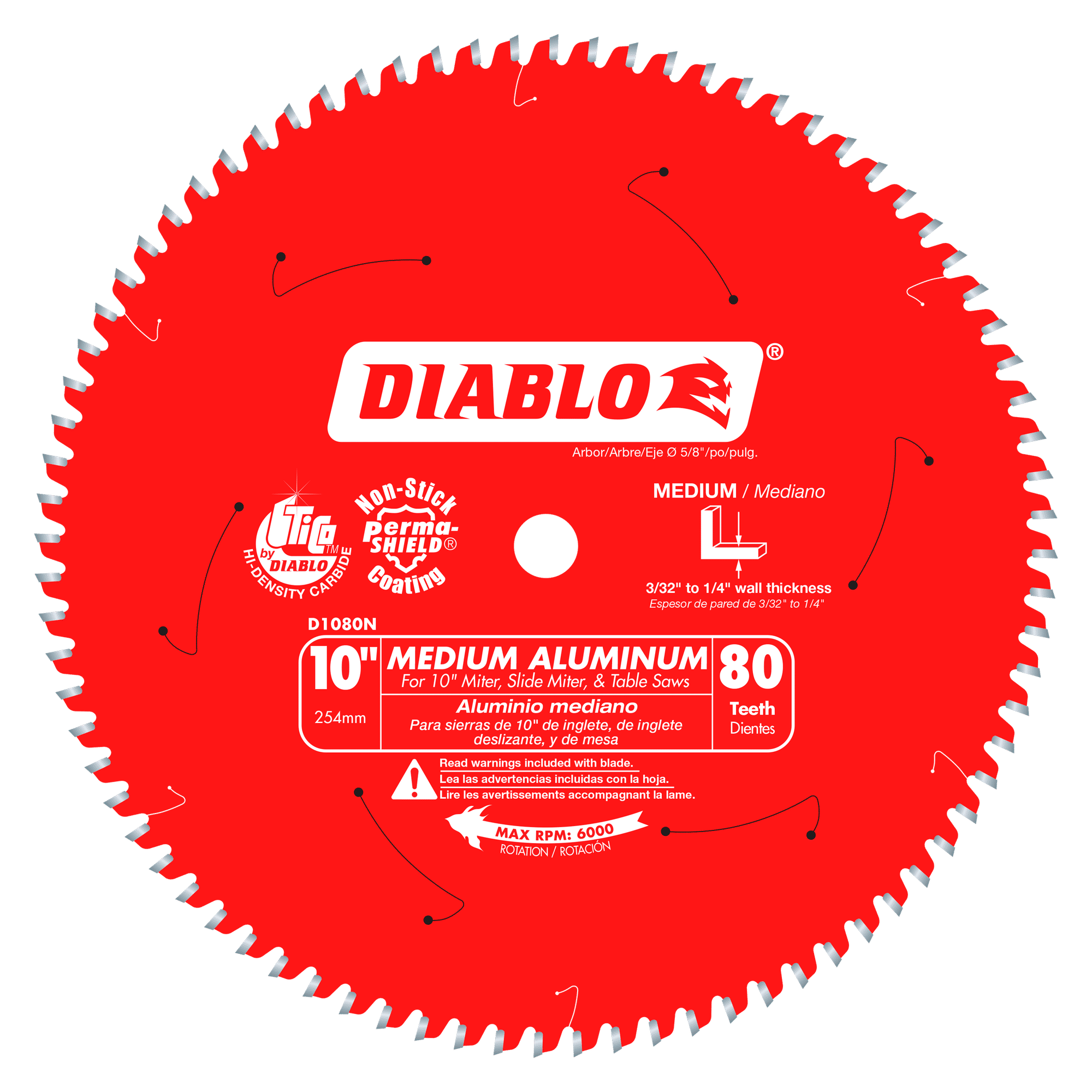 Diablo D1080N 10″ x 80-Tooth Saw Blade Online now