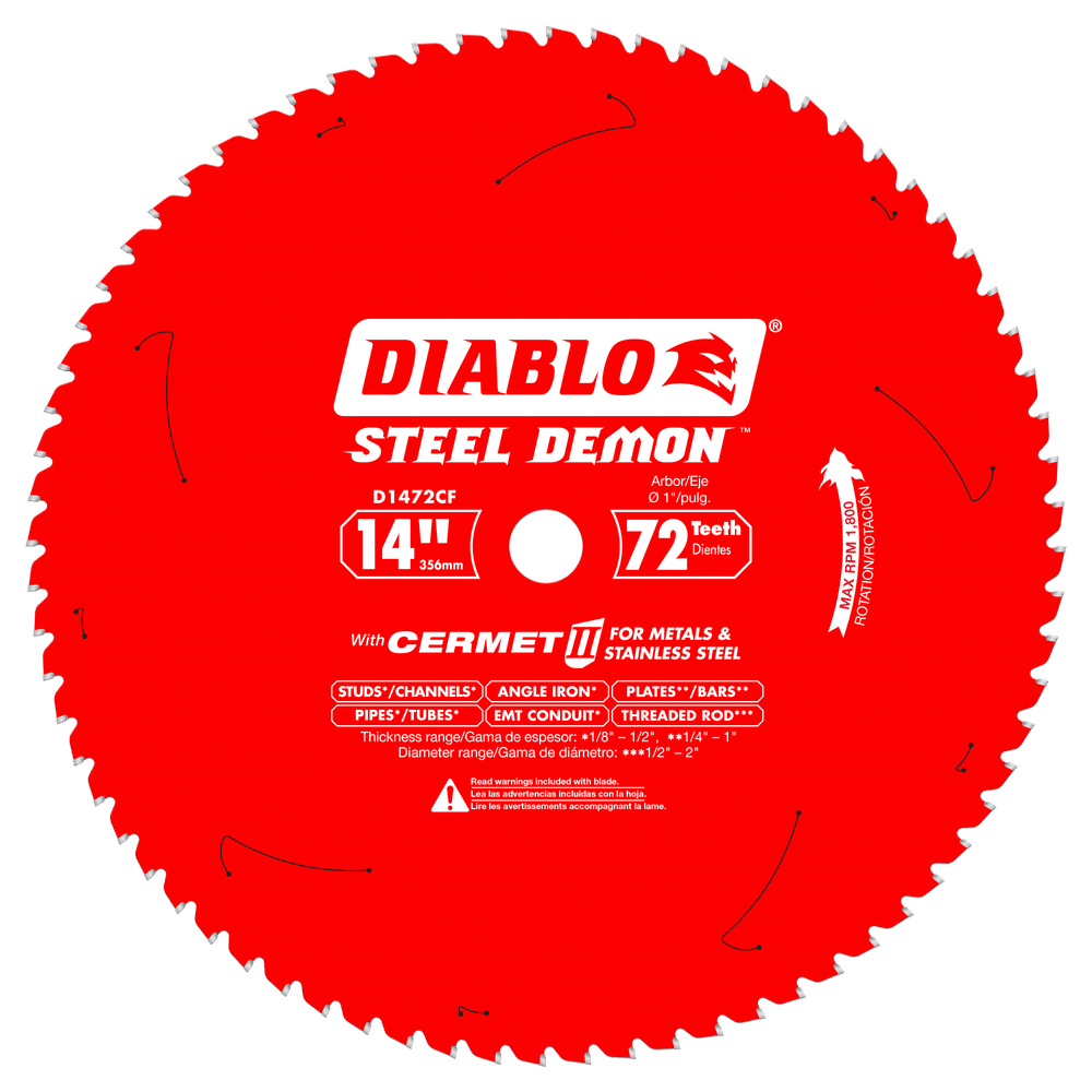 Diablo D1472CF 14″ x 72 Tooth Cermet II Saw Blade Online