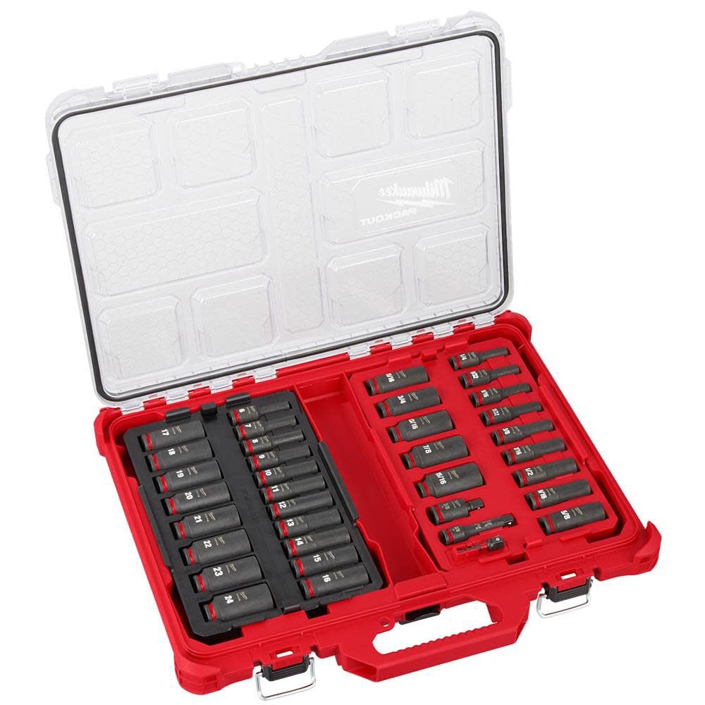 Milwaukee 49-66-6805 SHOCKWAVE Impact Duty 3/8″ Drive Packout Socket Set Online Hot Sale