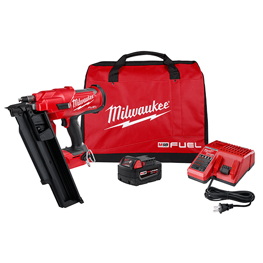 Milwaukee 2744-21 M18 FUEL 21 Degree Framing Nailer Kit Supply