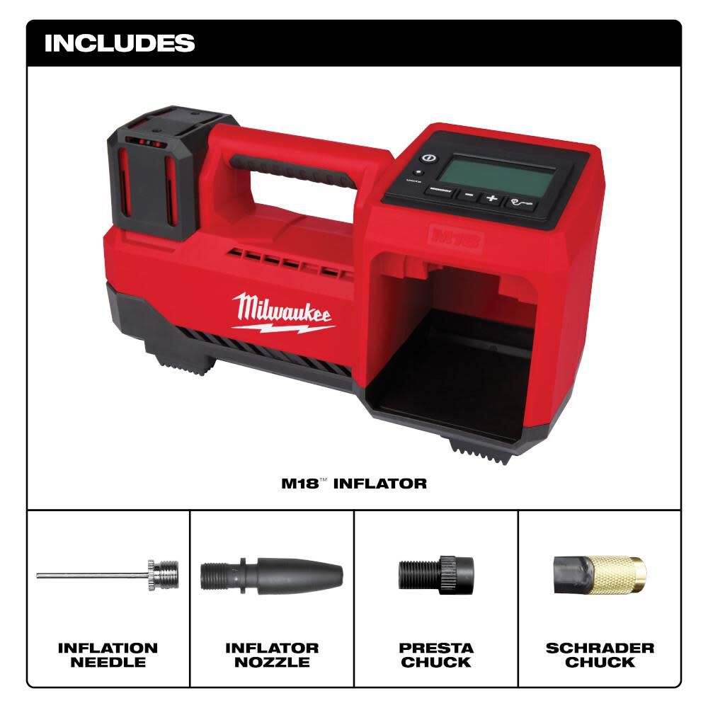 Milwaukee 2848-20 M18 18V Cordless Tire Inflator (Tool Only) Discount