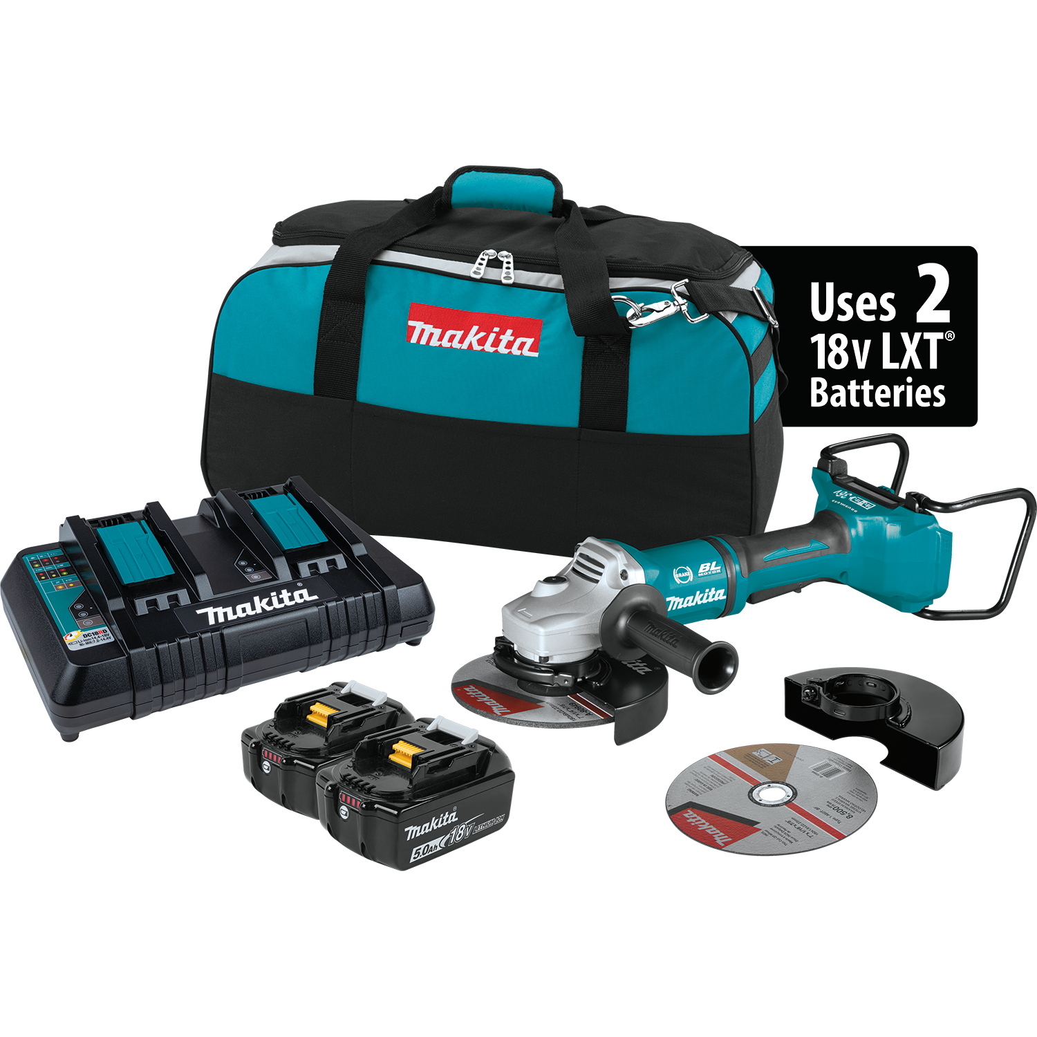 Makita XAG12PT1 18V X2 (36V) LXT Grinder Kit on Sale