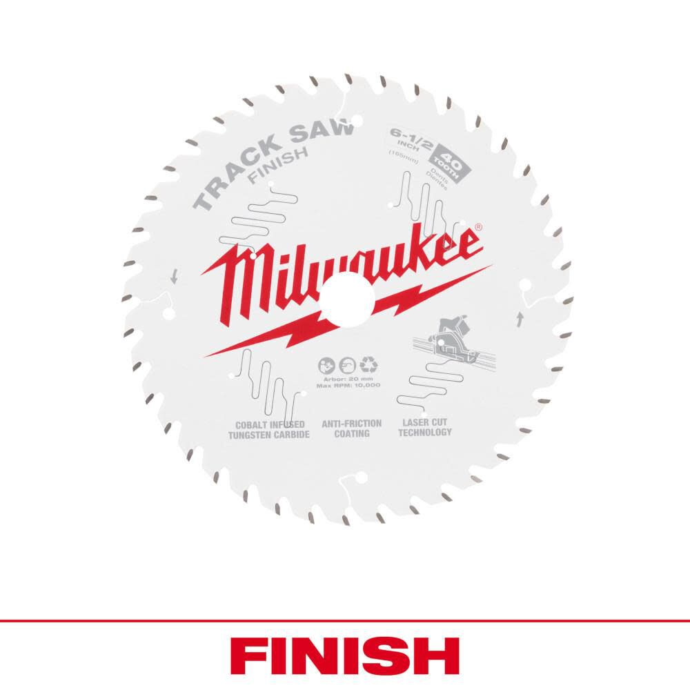 Milwaukee 48-40-0625 6-1/2″ 40T Finish Track Saw Blade Online Hot Sale