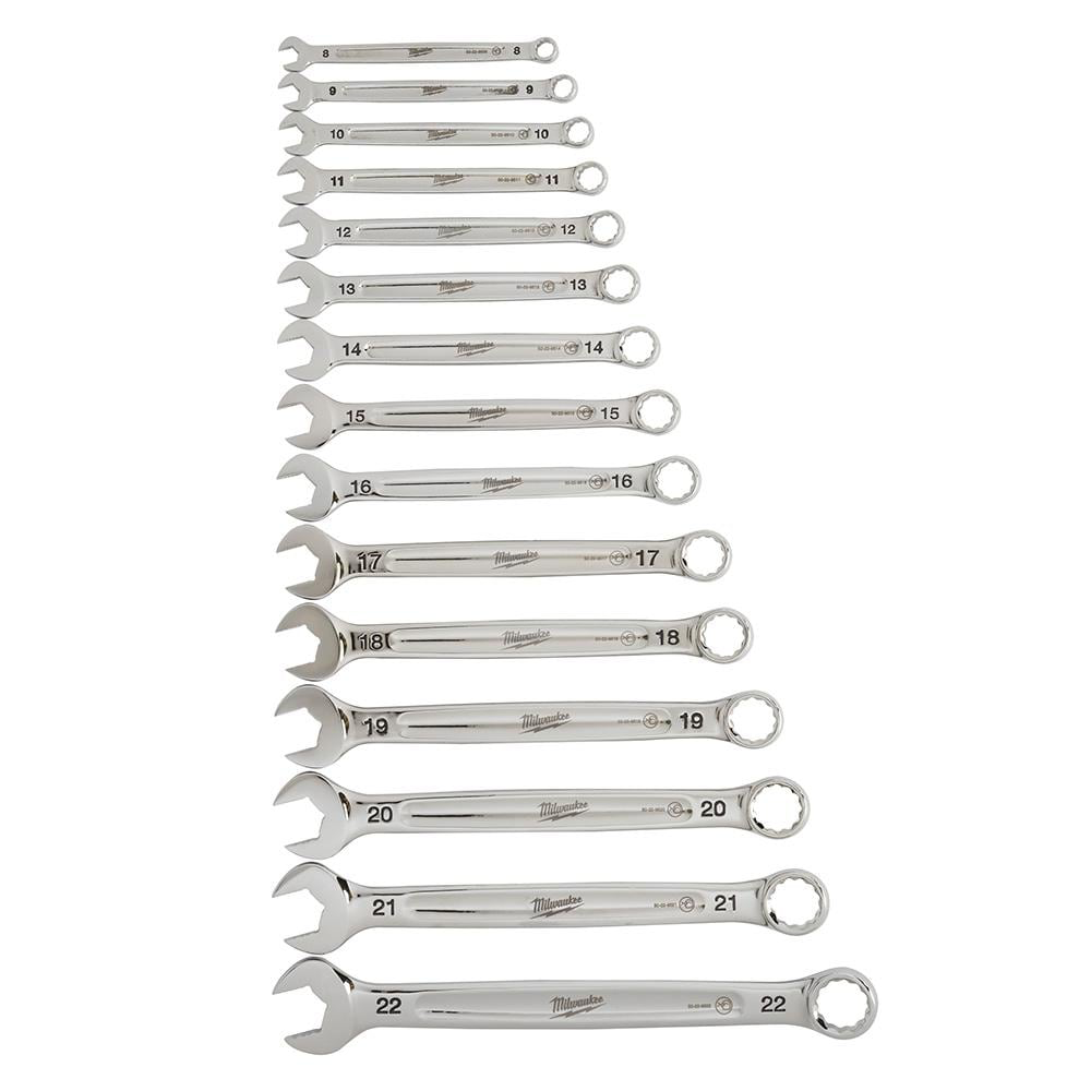 Milwaukee 48-22-9515 15 Piece Combination Wrench Set – Metric Hot on Sale