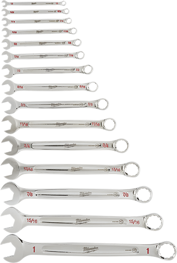 Milwaukee 48-22-9415 15 Piece SAE Combination Wrench Set Fashion
