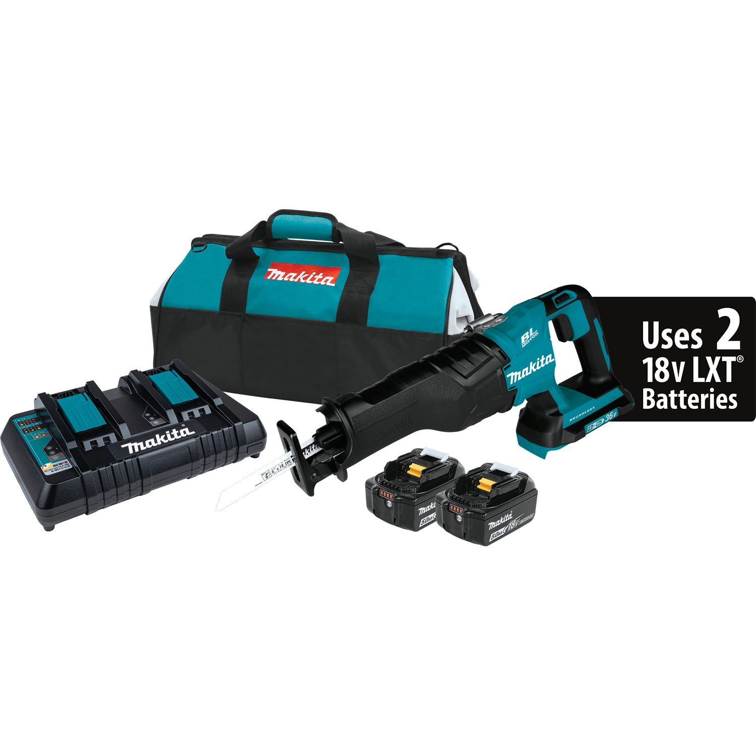 Makita XRJ06PT 18V X2 (36V) LXT Recipro Saw Kit Hot on Sale