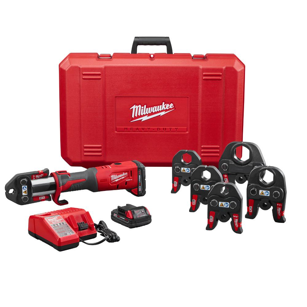 Milwaukee 2773-22 M18 FORCE LOGIC Press Tool Kit with 1/2″ – 2″ Jaws Supply