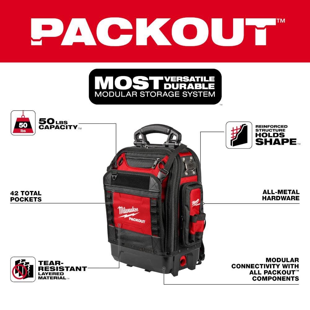 Milwaukee 48-22-8303 PackOut Structured Backpack Online now