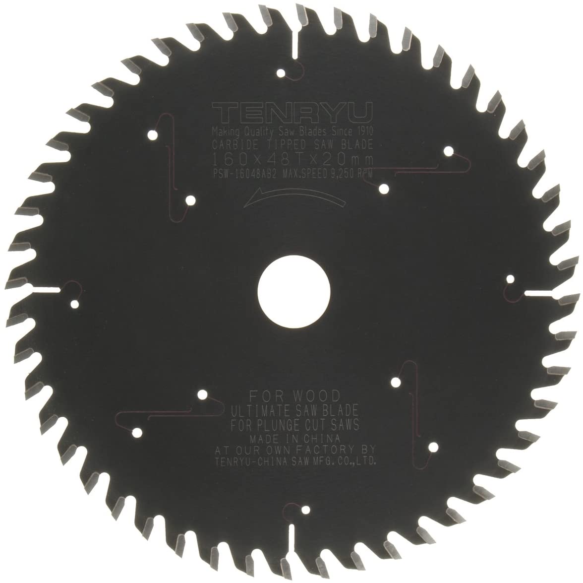 Tenryu PSW-16048AB2 160mm Plunge-Cut Saw Blade Hot on Sale