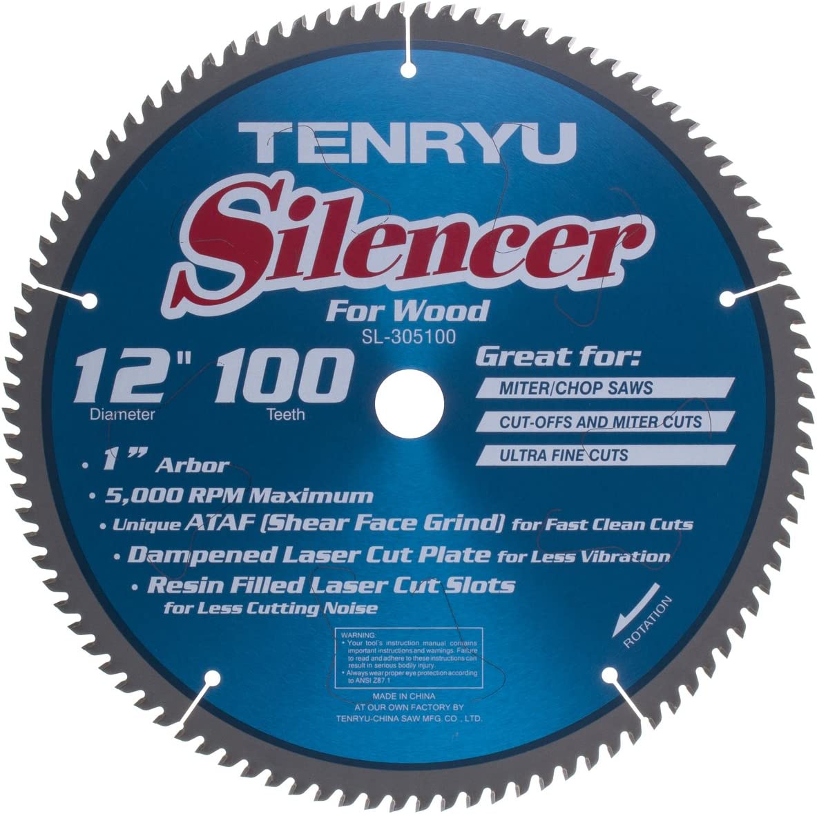 Tenryu SL-305100 12″ Silencer-Series Miter Saw Blade Online now